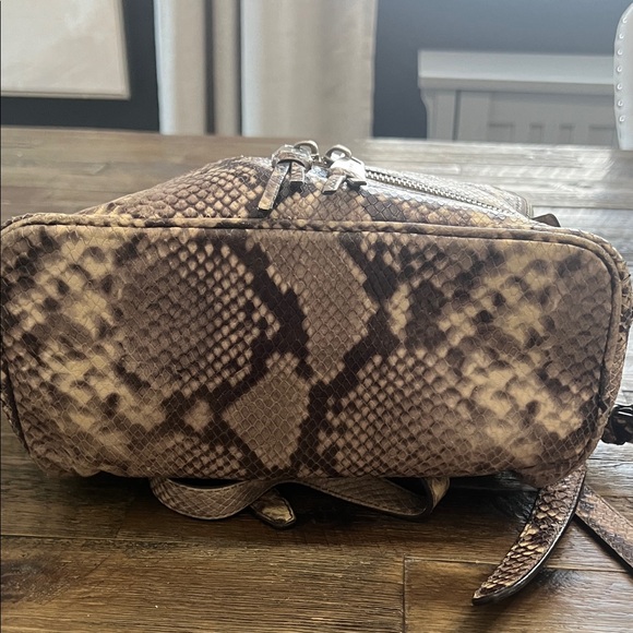 Michael Kors Snake Print Leather Backpack - Picture 5 of 10